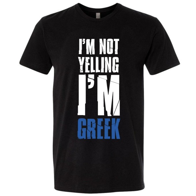 I'm Not Yelling, I'm Greek I'm Not Yelling, I'm Greek