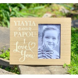 Photo Frame – Yiayia and Papou I Love You