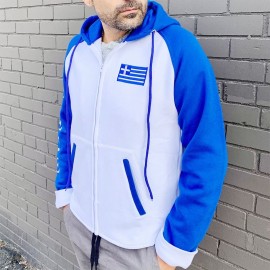 Greek Hooded Adult Jacket