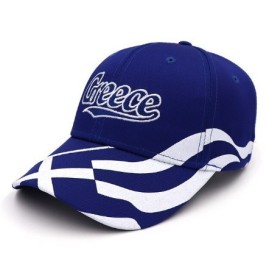 Greece Flag Cap – Blue