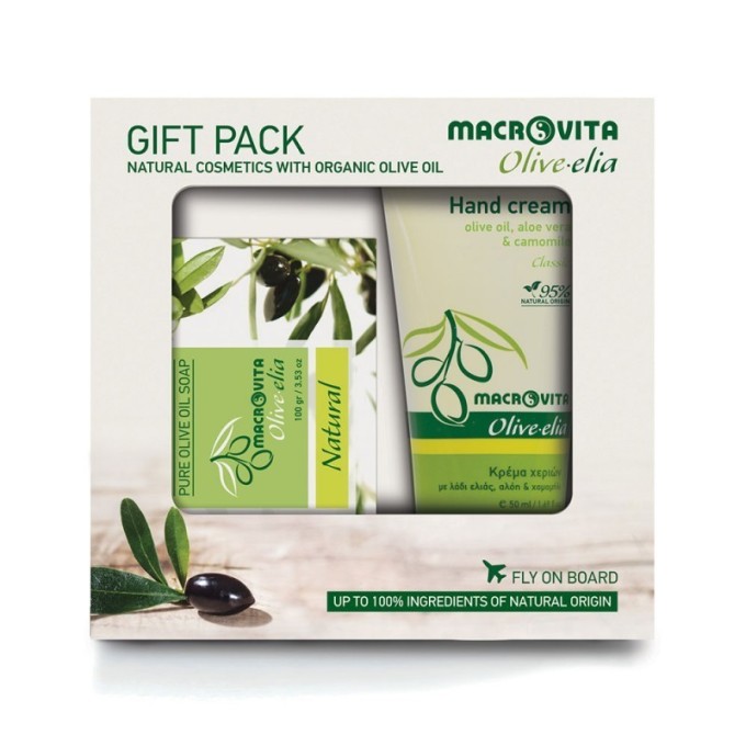 Hand Cream Classic & Pure Olive Oil Soap Natural Gift Pack