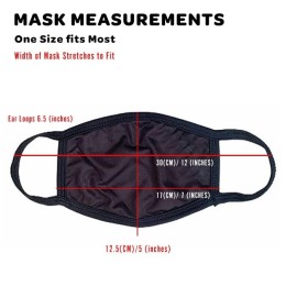 Greek Flag Face Mask with Blue Trim