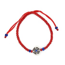 Red Waxed Cord Bracelet...