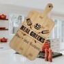 Real Greek Don’t Use Recipes – Engraved Bamboo Cutting / Serving Board