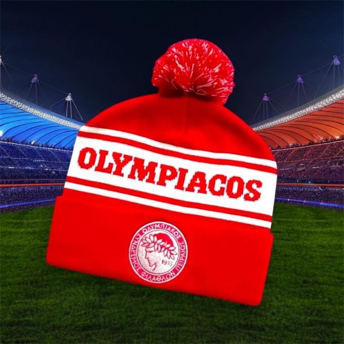 Olympiacos Elite Pom-Pom Knit Hat