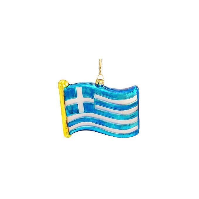 Greek Flag Ornament Greek Flag Ornament