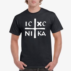 IC XC NIKA Orthodox Cross T-Shirt | Symbol of Faith & Victory