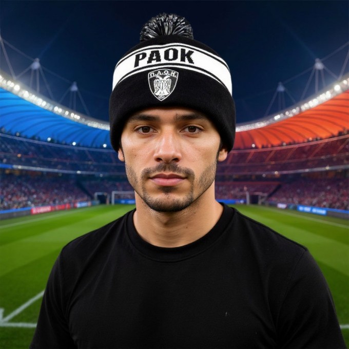 PAOK Elite Pom-Pom Knit Hat