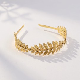 Gold-Finish Greek Laurel...