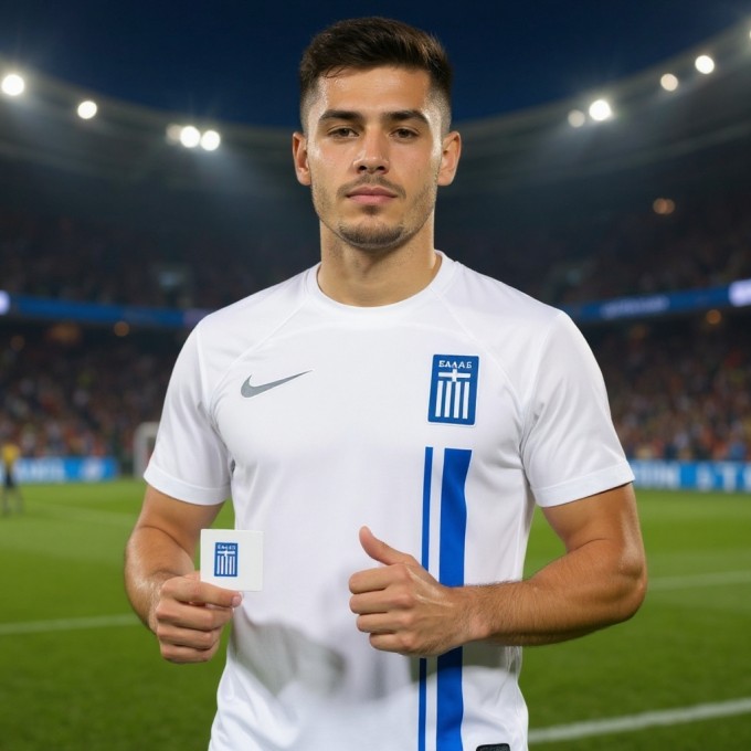 Greece 2024–2025 Nike Home Soccer Jersey