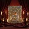 Orthodox Metal Icon of The Mother of God with Christ – Swarovski Crystal Embellished(11.81 x 15.74 in)