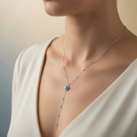 Elegant .925 Silver Y-Shape...