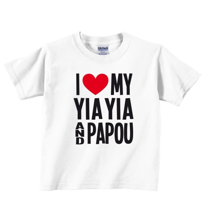 I Love My Yia Yia And Papou Toddler Tee I Love My Yia Yia And Papou Toddler Tee